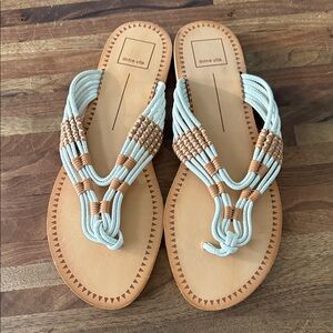 Women's Dolce Vita Nautical Rope Thong Sandals SZ10